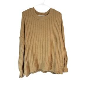 Aerie Ribbed Crew Neck Oversized Sweater Size M